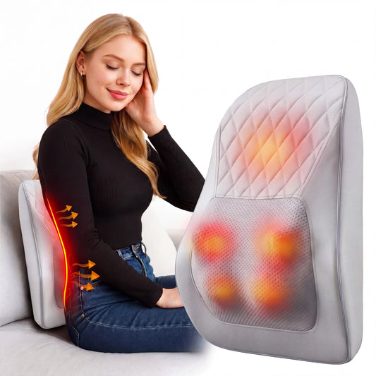HIMOUTA Back Massager With Heat 3D Kneading Pillow