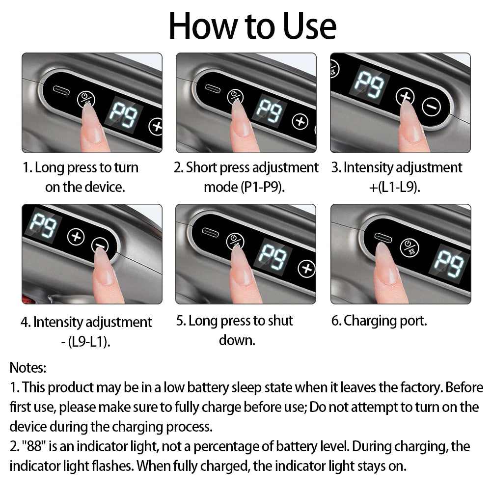 Foreverlily 22-Head Fascia Gun High-Frequency Massager