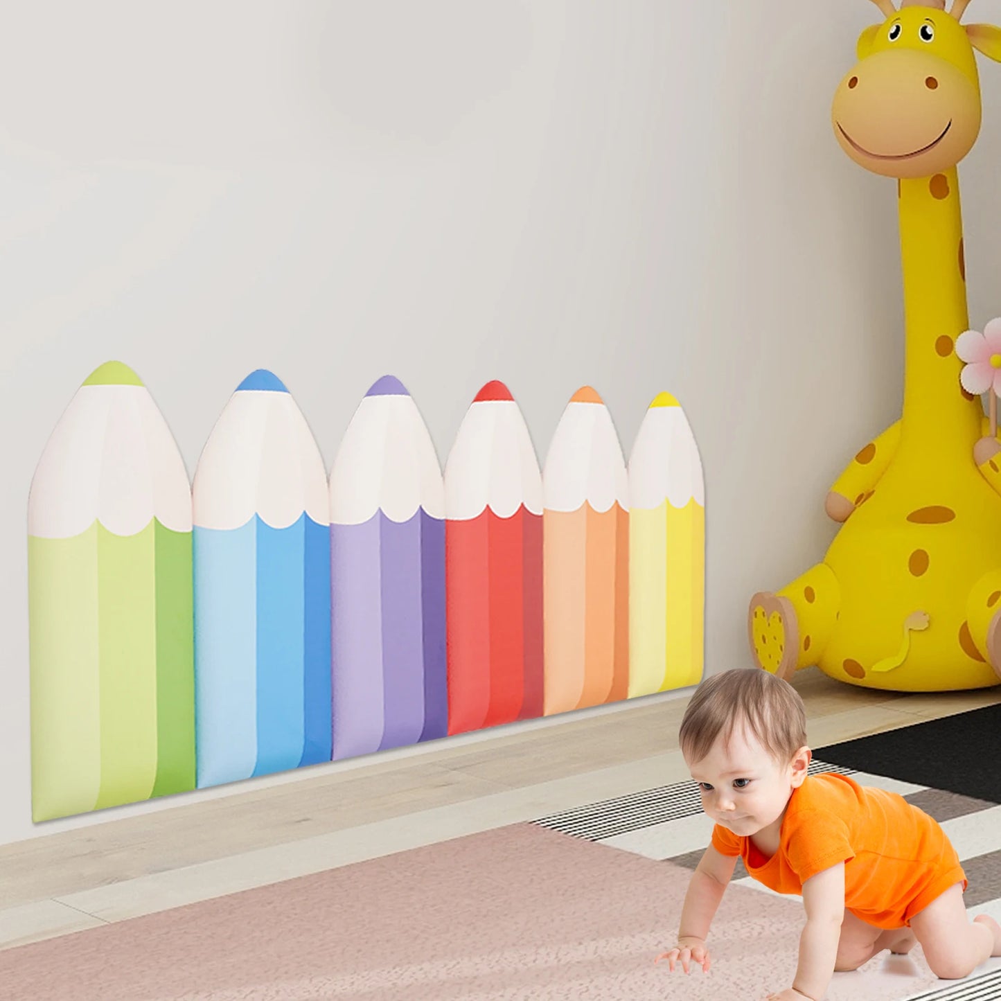 Pencil Wall Padding For Kids Self Adhesive Anti Collision Decor