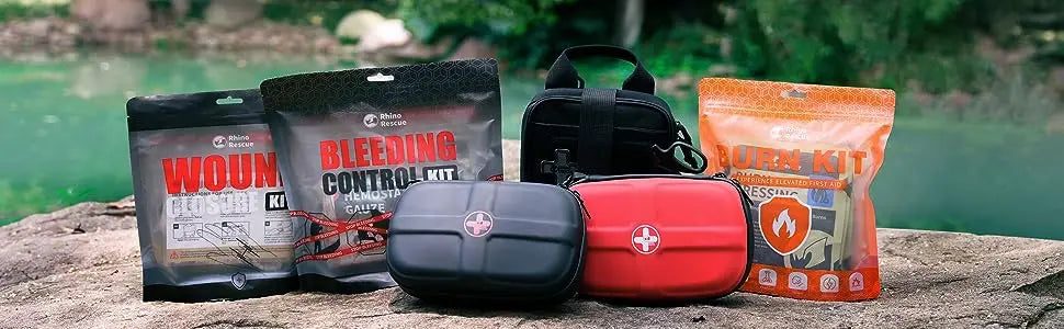 Rhino Rescue Waterproof Portable First Aid Kit Emergency Medical Travel Care