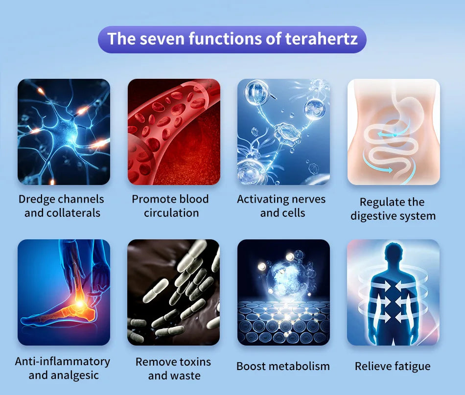 Terahertz Frequency Therapy Device Pain Relief Foot Massager