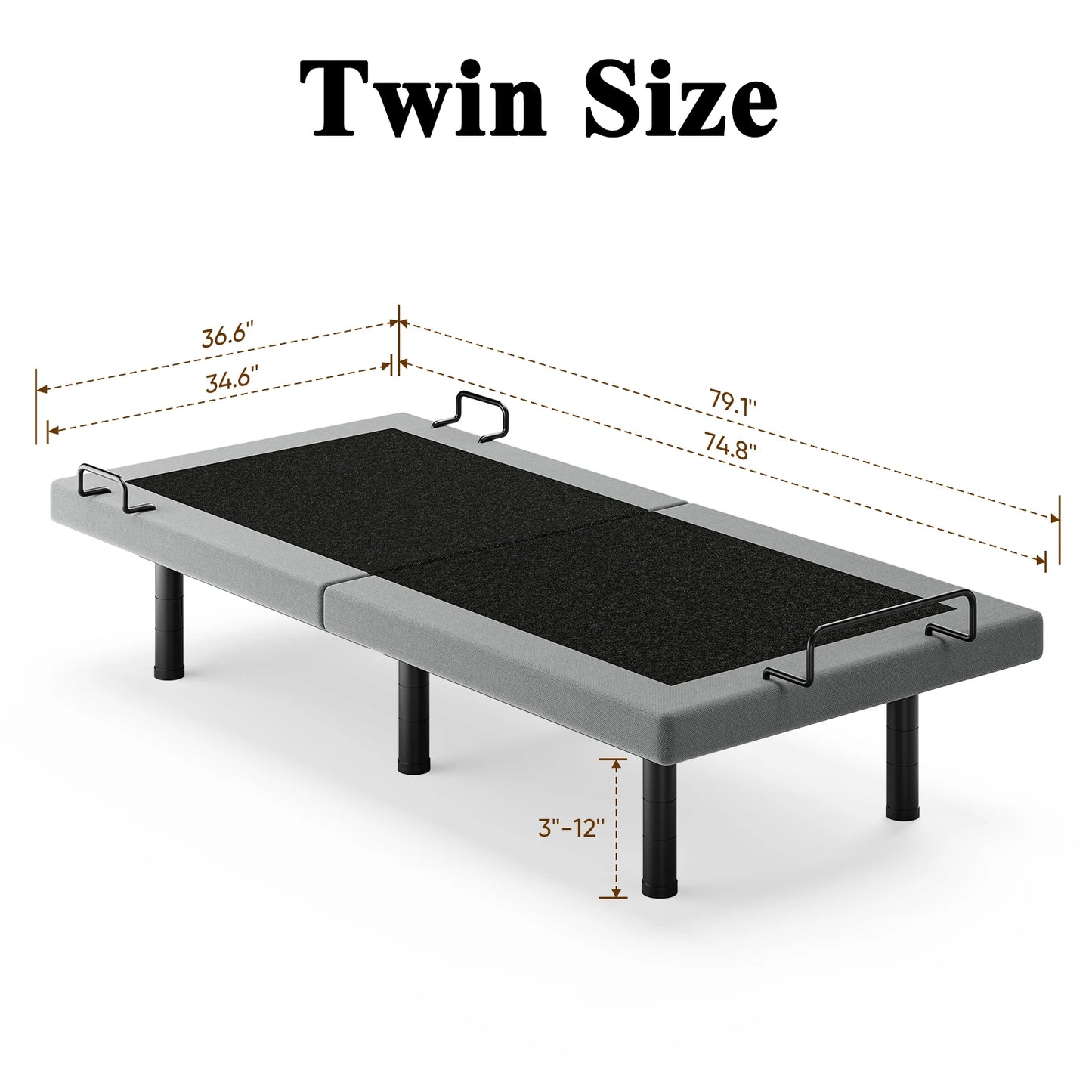 Furgle Adjustable Bed Frame With Remote Control For Comfort