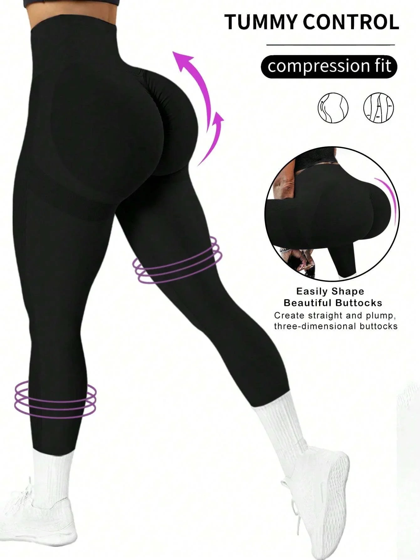 Seamless Butt Lift Leggings For Women High Waist Yoga Pants
