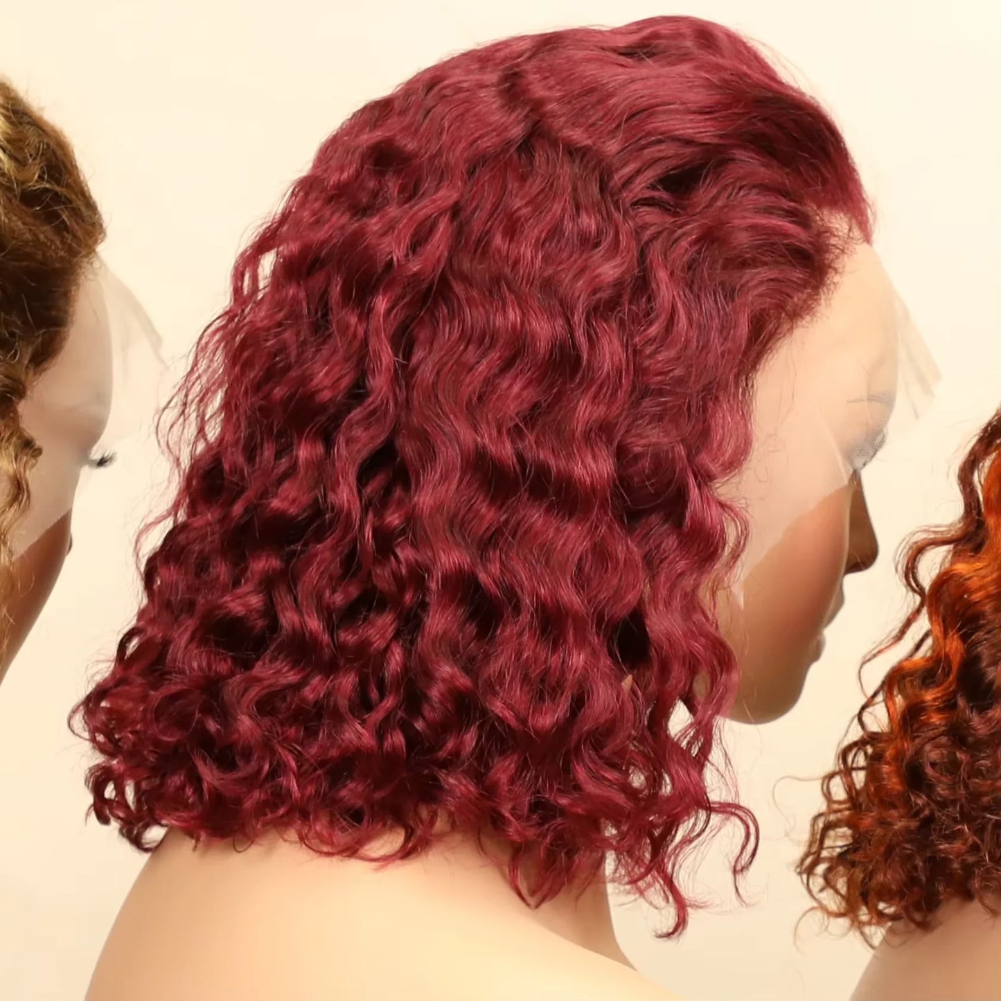 Missblue Brazilian Water Wave Lace Front Glueless Remy Hair Wig