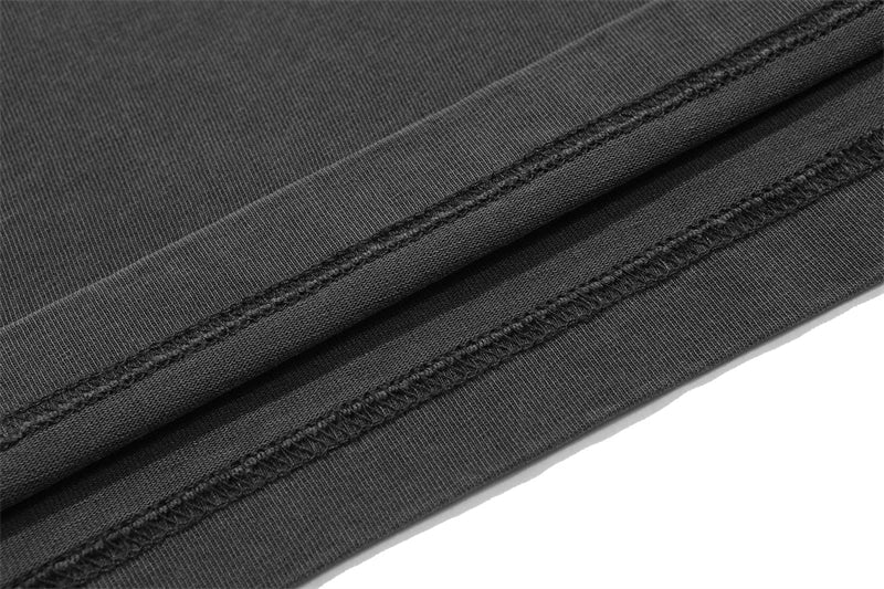 ZODF Basic Solid Washed Cotton Tee For Men Unisex Streetwear