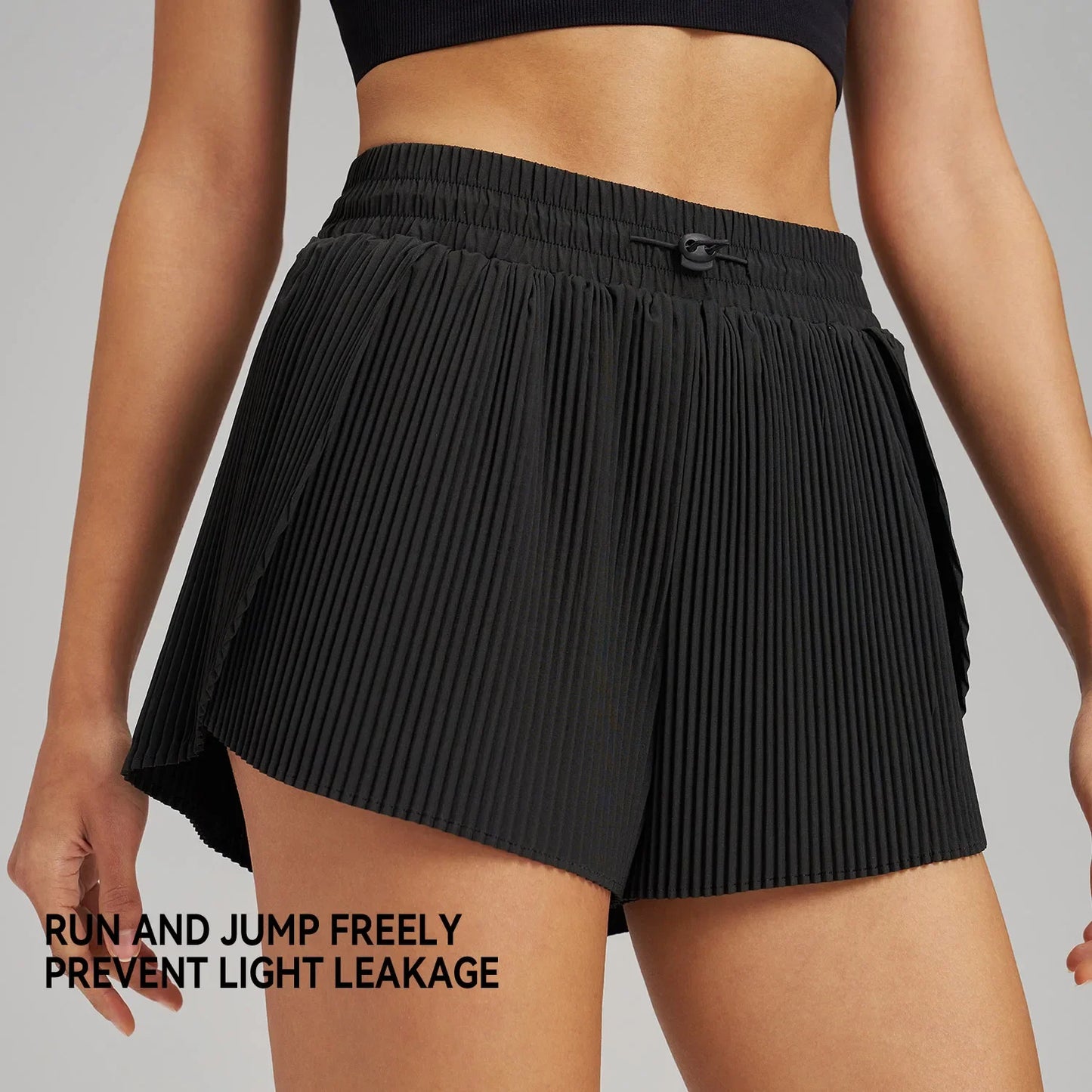 Sports Outdoor Yoga Shorts Skirt Set Breathable Quick Dry