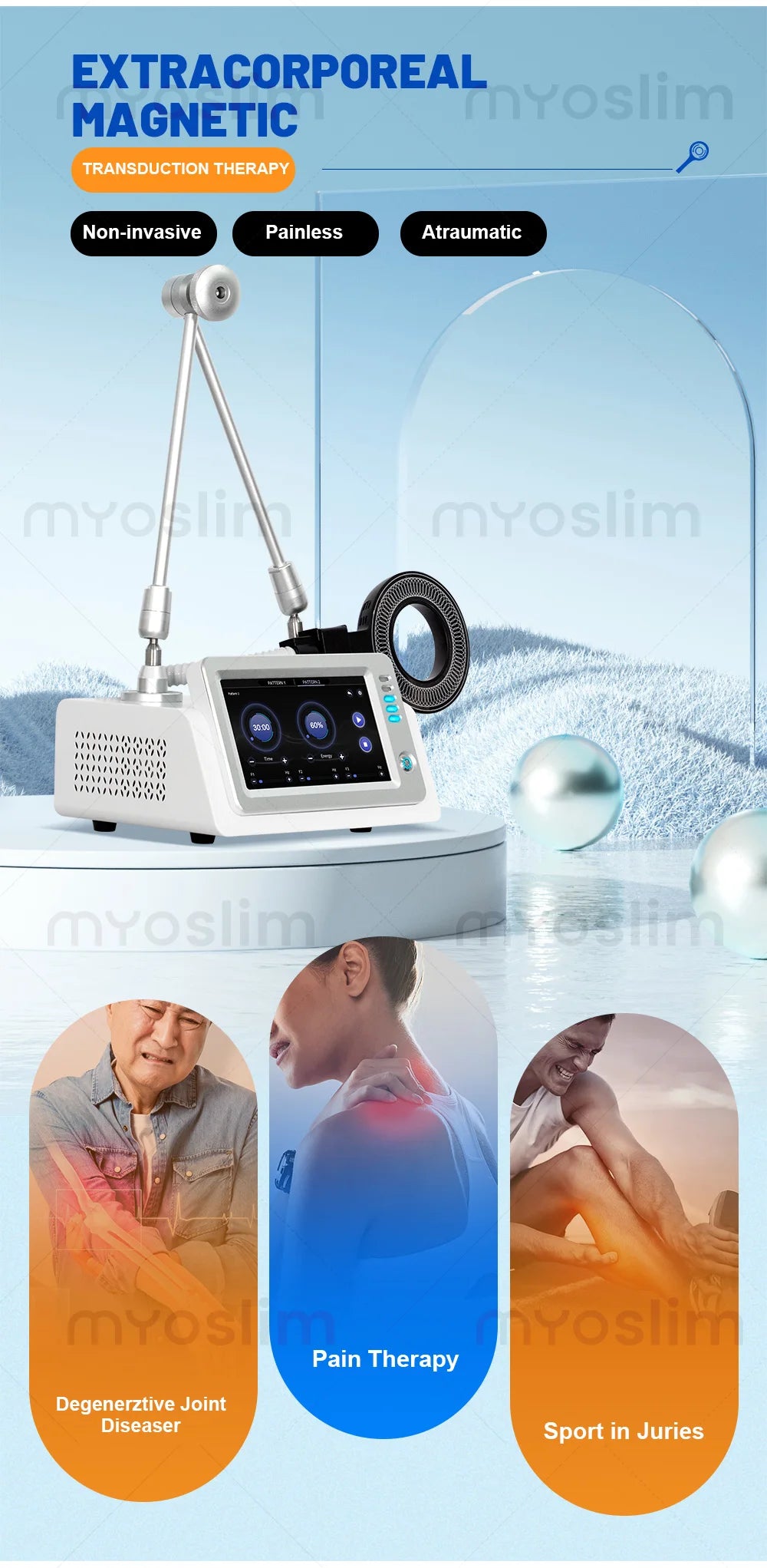 EMSZERO Portable Physio Magneto Therapy PEMF Machine For Pain Relief