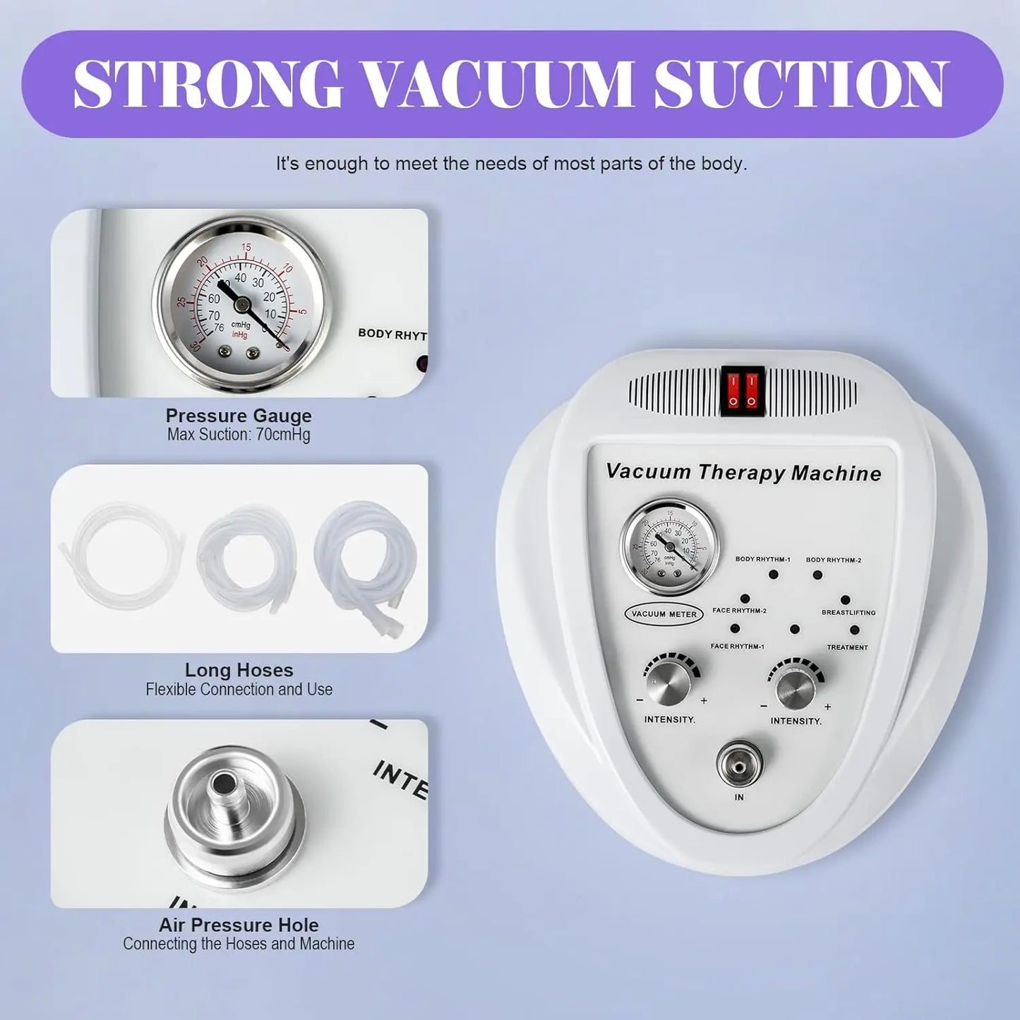 Salon Vacuum Cupping Massage Machine With Multi Cup Sets