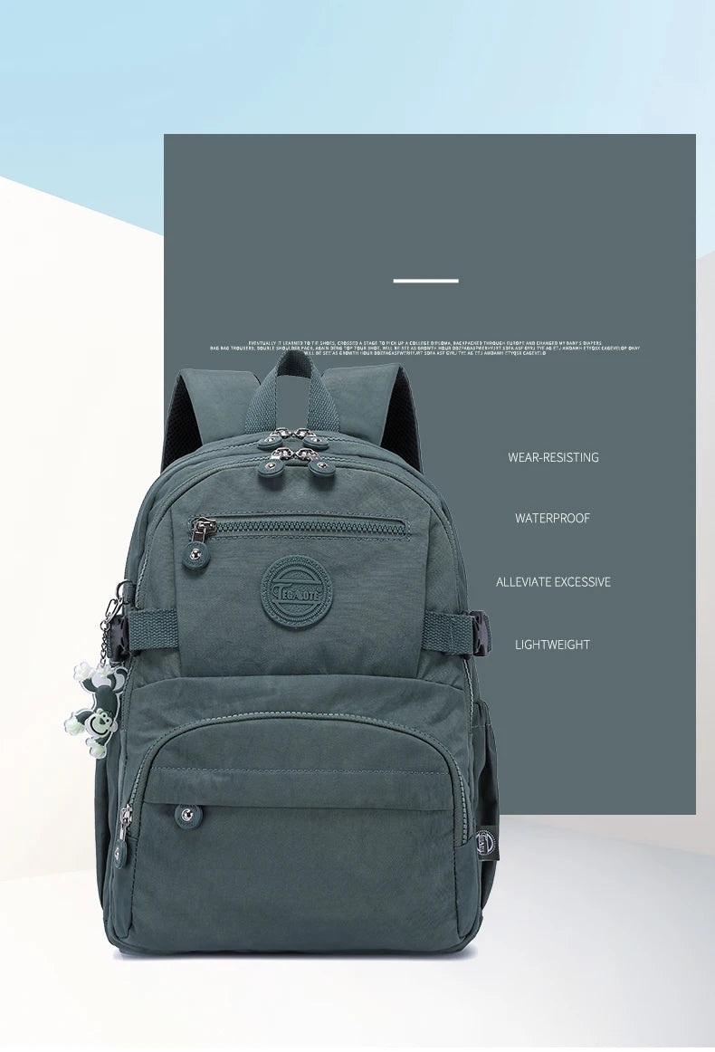Unisex Travel Backpack Waterproof Large Capacity School Bag