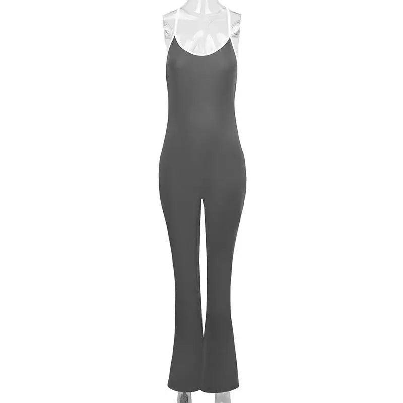Oxychiefss Women One-Piece Yoga Jumpsuit Backless Bodysuits