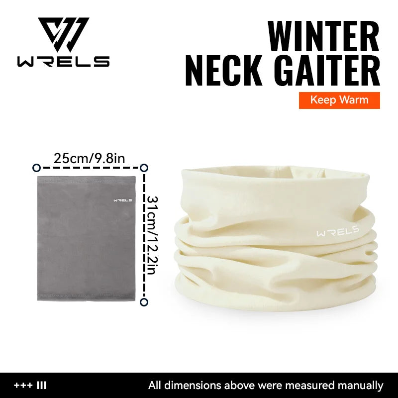 WRELS Winter Neck Gaiter Fleece Lined Windproof Face Warmer For Men And Women Outdoor Cold Weather Gear
