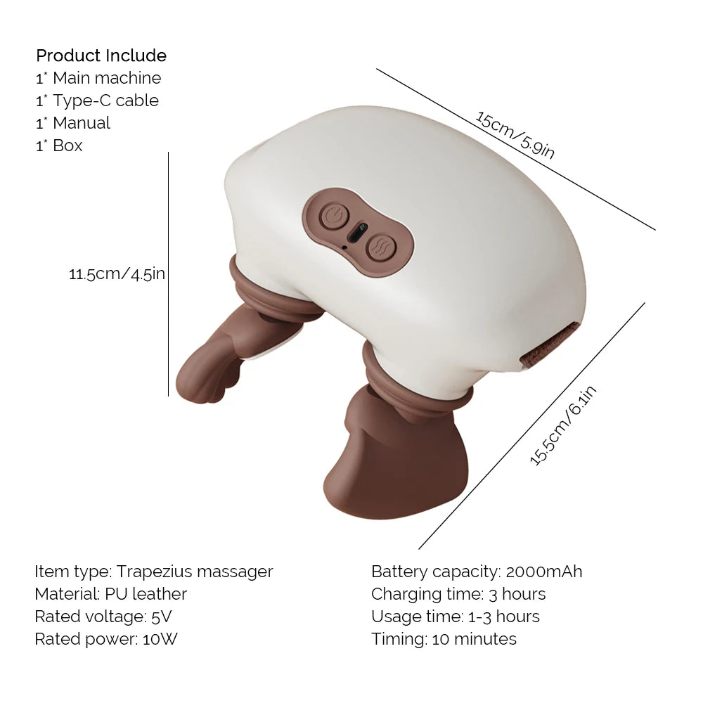 Foreverlily Bionic Pressure Neck Massager For Back And Shoulders