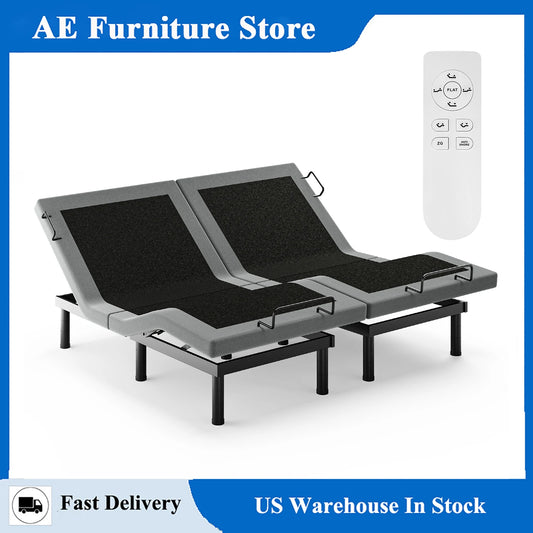 Furgle Adjustable Bed Frame With Remote Control For Comfort