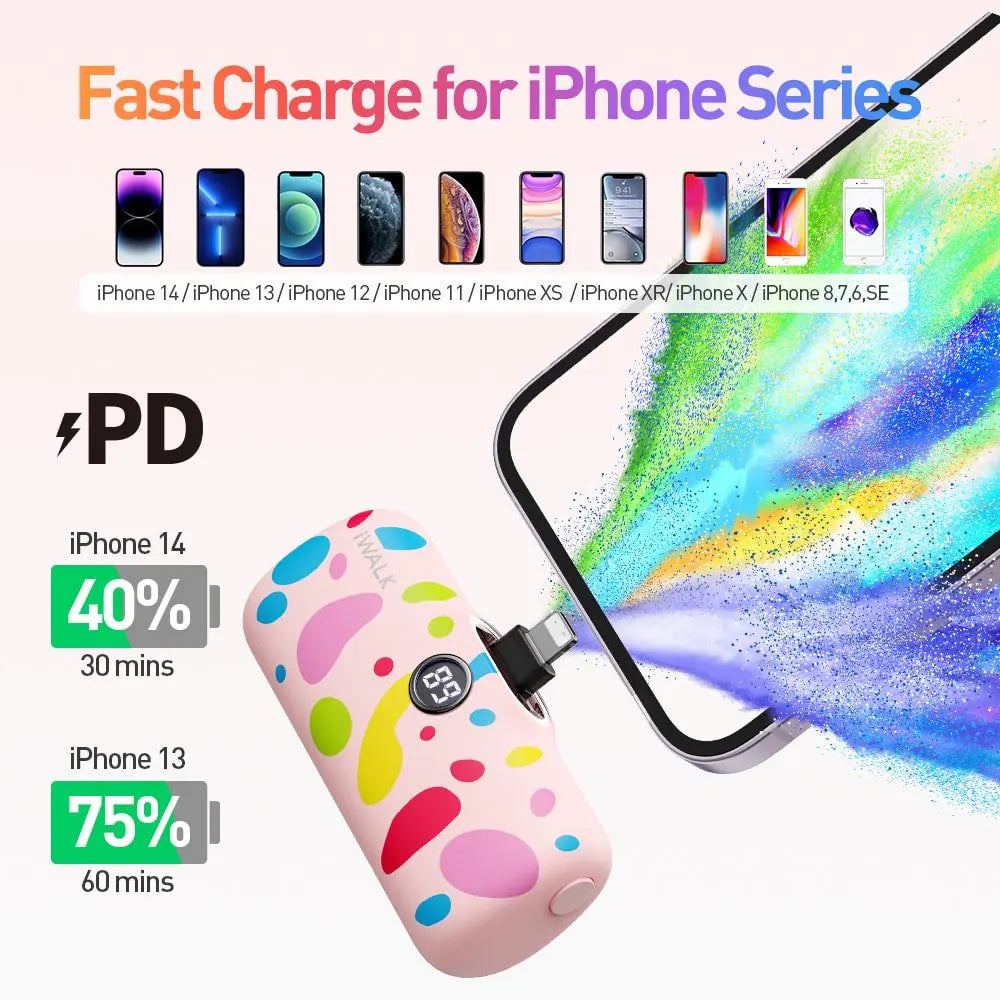 iWALK 4800mAh Mini Capsule Power Bank 20W Fast Charging