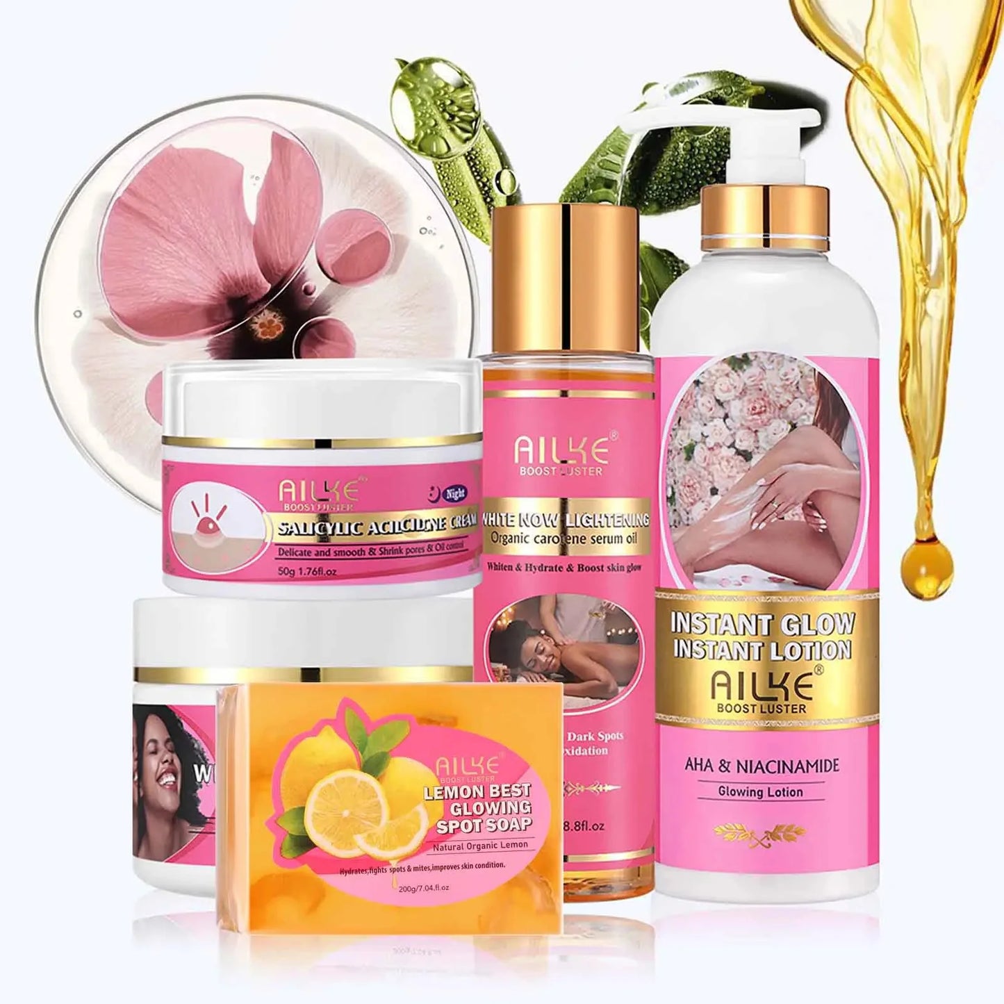 AILKE Skin Glowing Body Lotion Niacinamide Brightening Moisturizing Cream