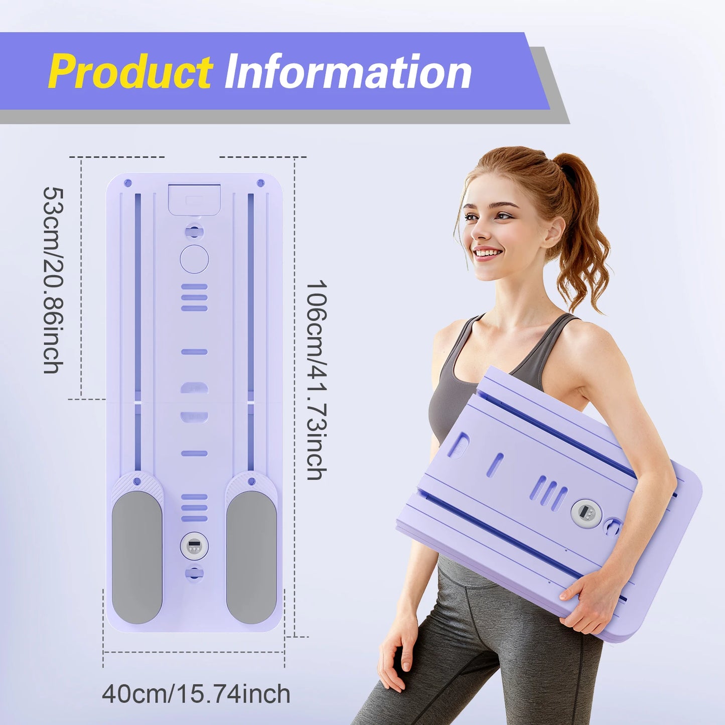 Foldable Pilates Bar Ab Board for Full Body Workout