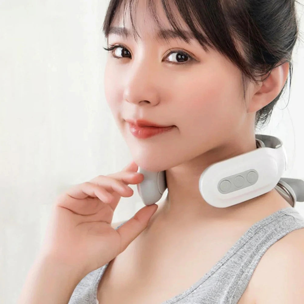 4 Head Neck Massager USB Rechargeable With 6 Modes