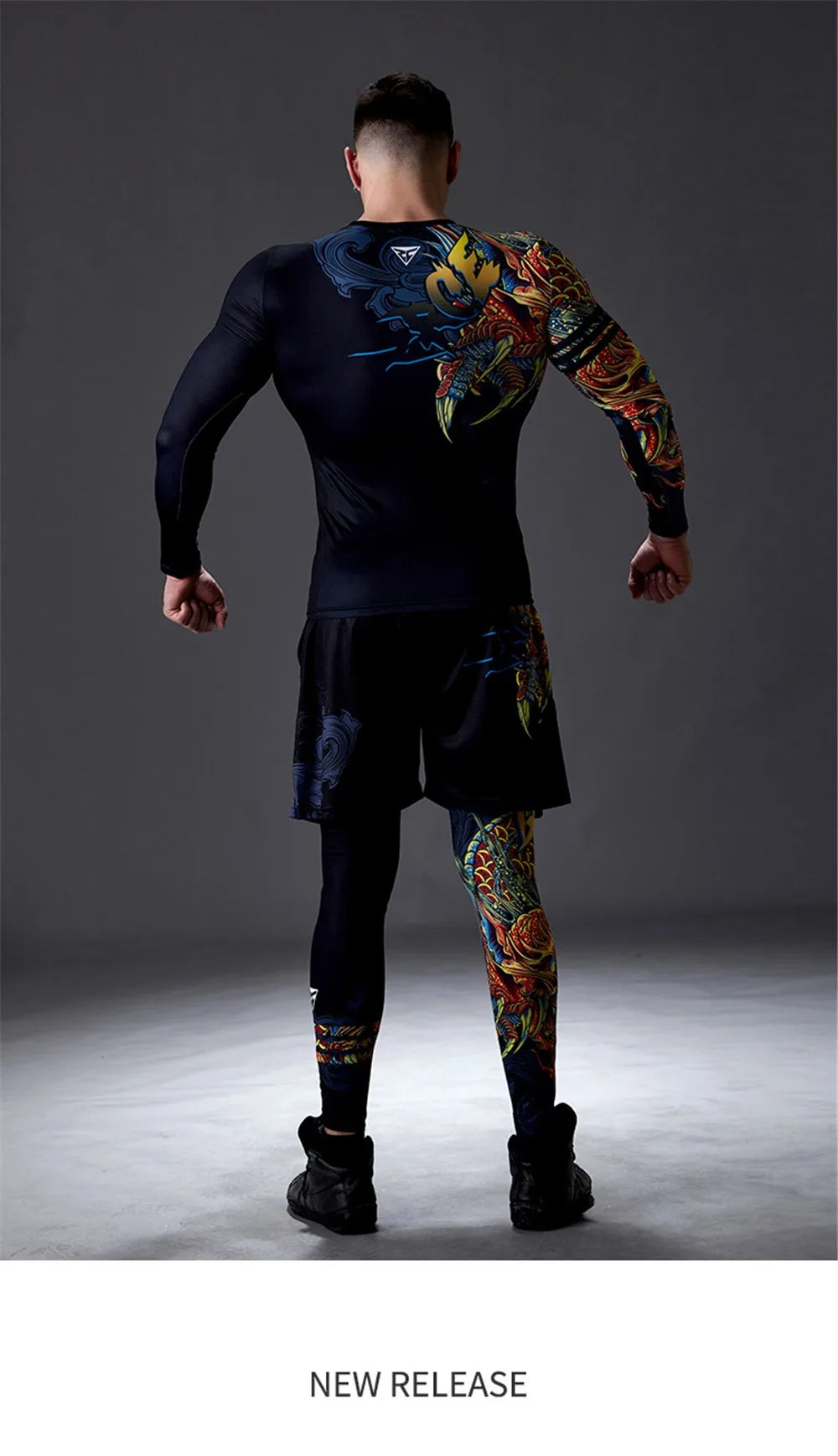 GANYANR Men Running Sets Sports Tracksuit For Fitness And Training