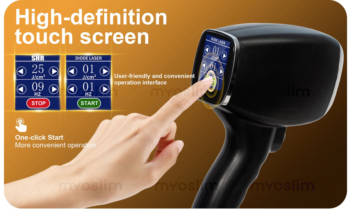 MYOSLIM Diode Laser Hair Removal Device Soprano 4 Wave 755 940 1064 808nm CE