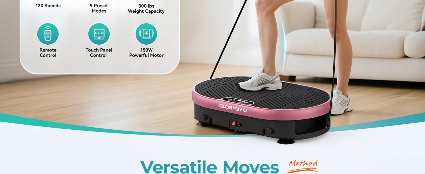 HTM Vibration Plate With Remote Control 120 Speed Levels