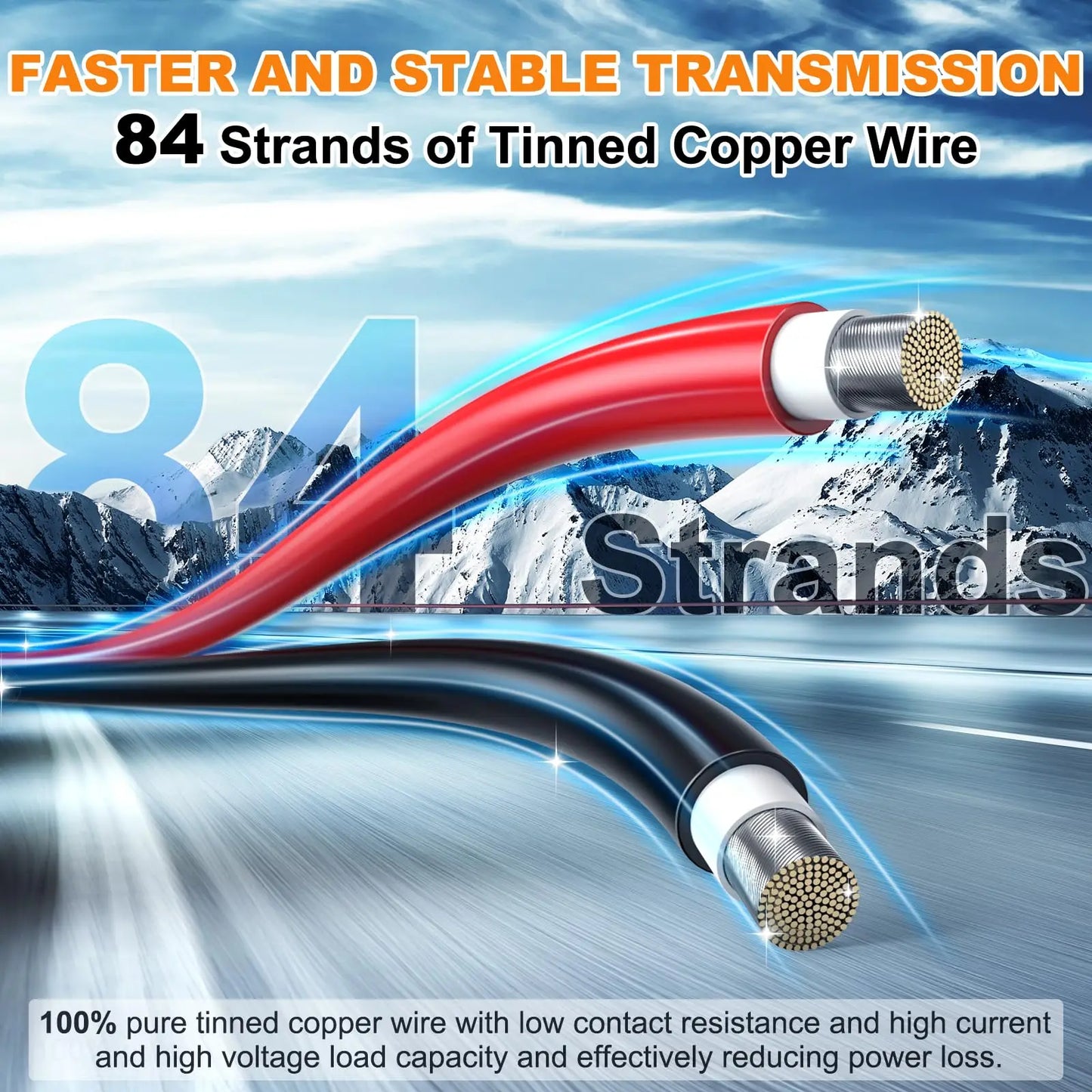 PowMr 10 AWG PV Solar Power Cable TUV Listed Outdoor Photovoltaic Cable With 84 Strand Tinned Copper XLPE LSZH Jacket
