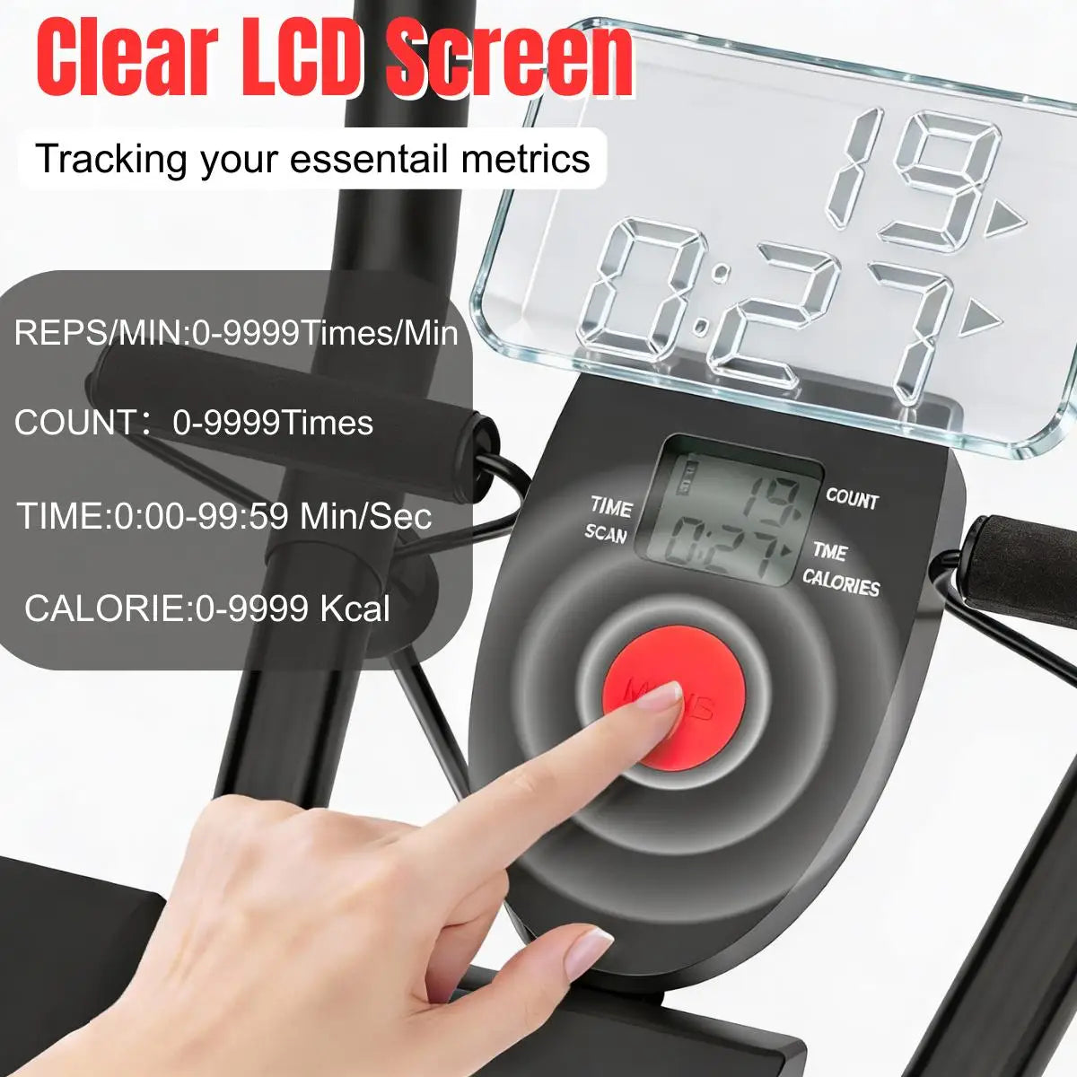 Foldable Core Abdominal Trainer For Home Gym With Resistance Bands