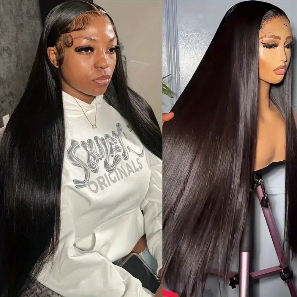 Fiumer HD Transparent Lace Front Wigs 13x4 Remy Brazilian Human Hair Baby Hair Swiss Lace Natural Parting