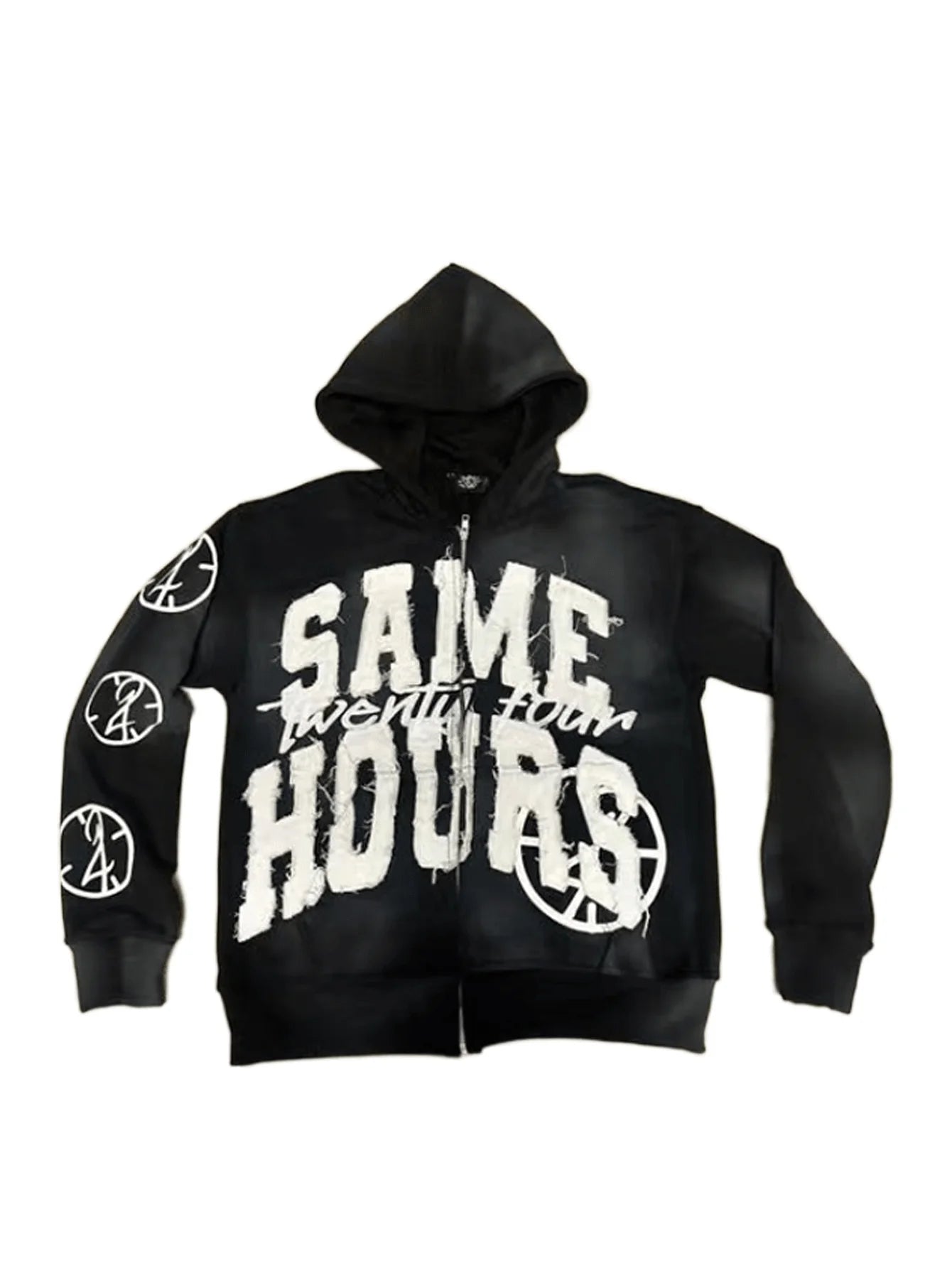 Graphic Zip Up Hoodie Streetwear Sweatshirt Oversized Aesthetic