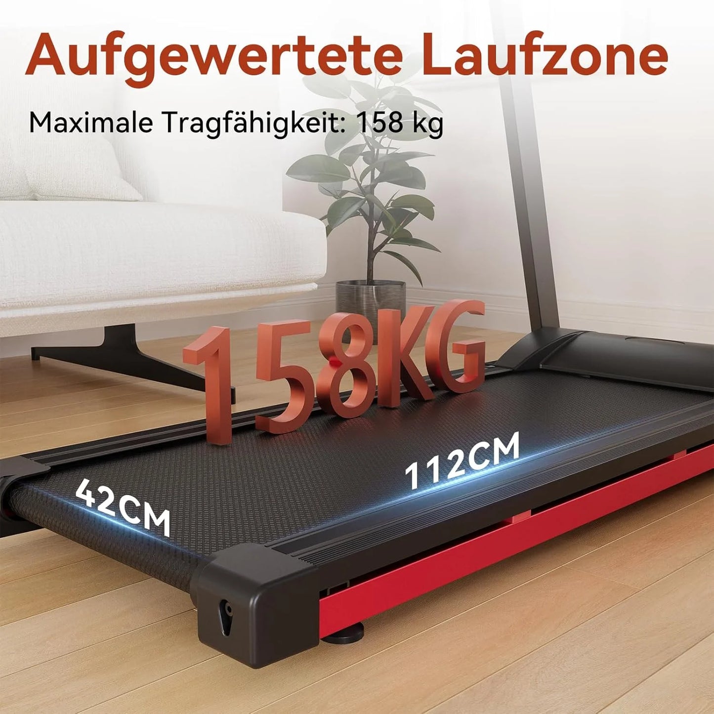 Superun Three Point Five HP Foldable Treadmill 6 Percent Incline