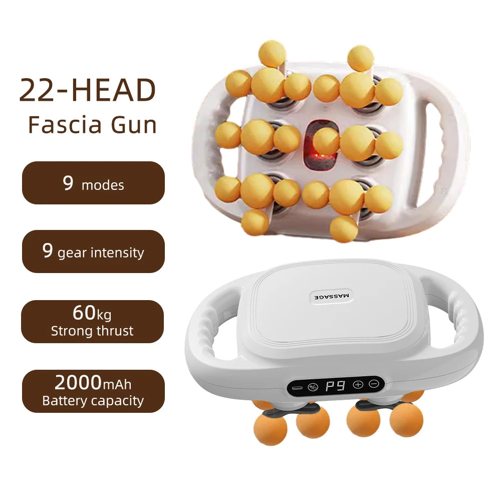 Foreverlily 22-Head Fascia Gun High-Frequency Massager