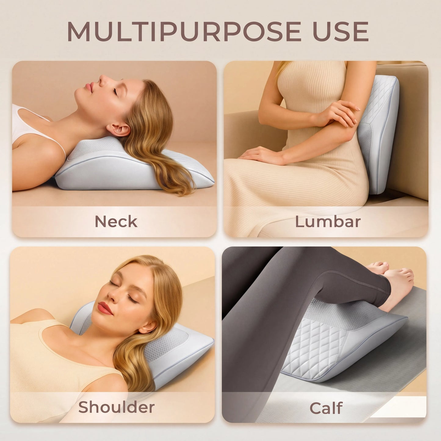 HIMOUTA Back Massager With Heat 3D Kneading Pillow