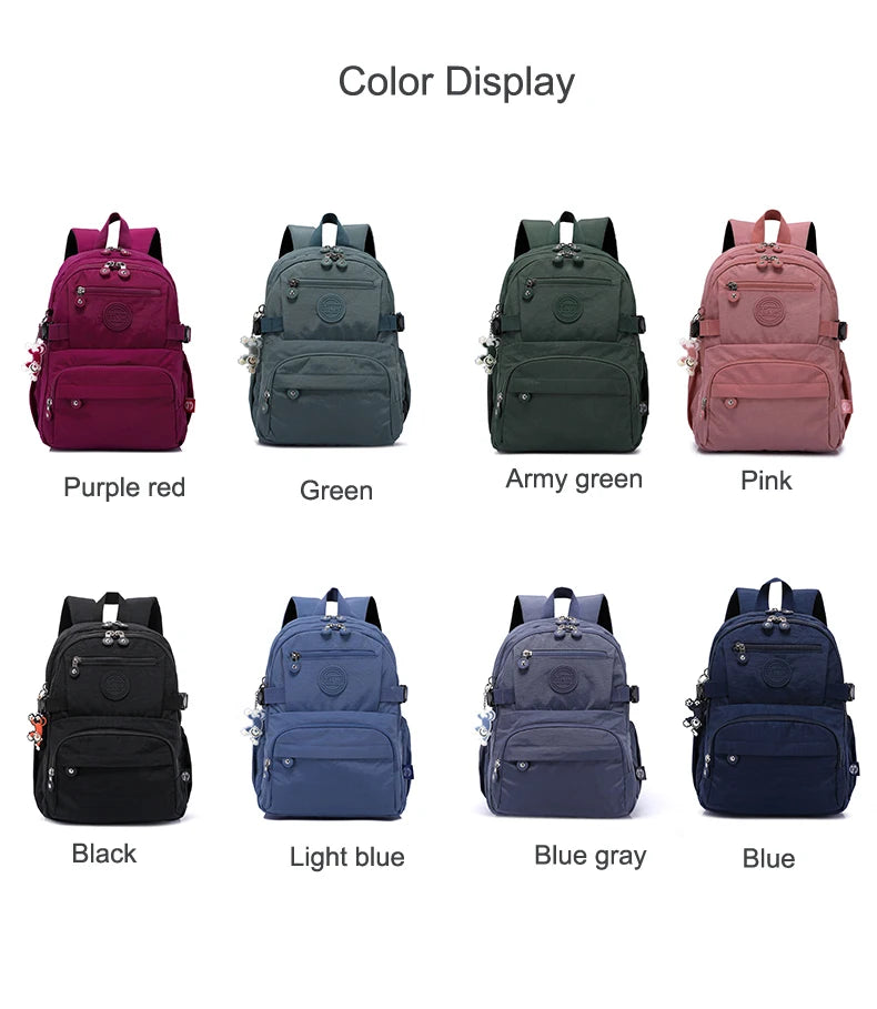 Unisex Travel Backpack Waterproof Large Capacity School Bag