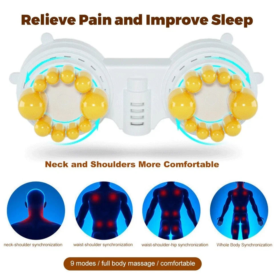 Electric Massage Mat With Heating Kneading And Vibrating Full Body