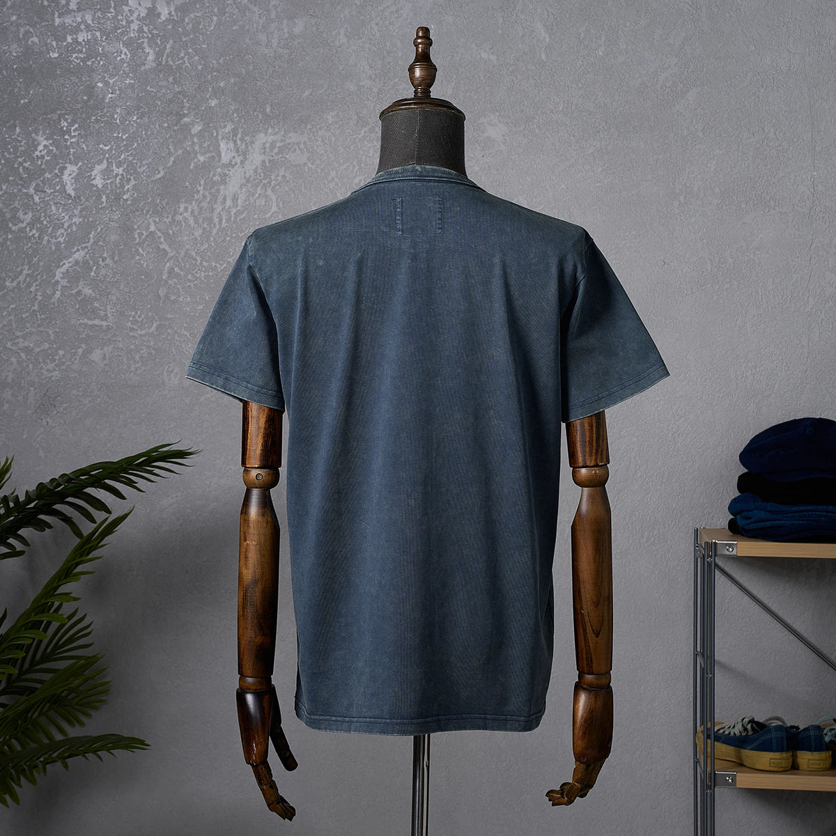 Akkad Kuti Men Heavyweight Cotton Casual Crew Neck Tshirt