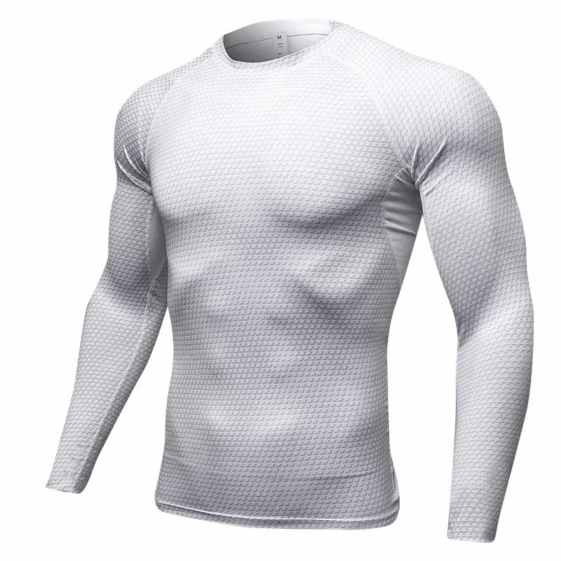 Men's Fitness Running Long Sleeve Quick Dry Training Shirt