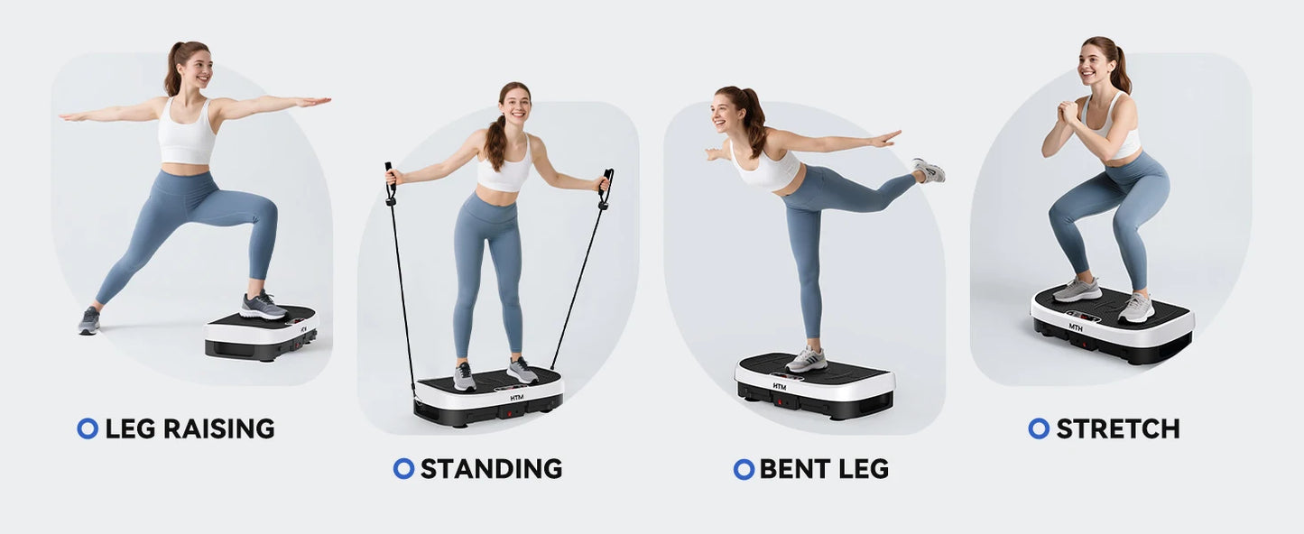 Vibration Plate Exercise Machine 120 Levels For Home Gym