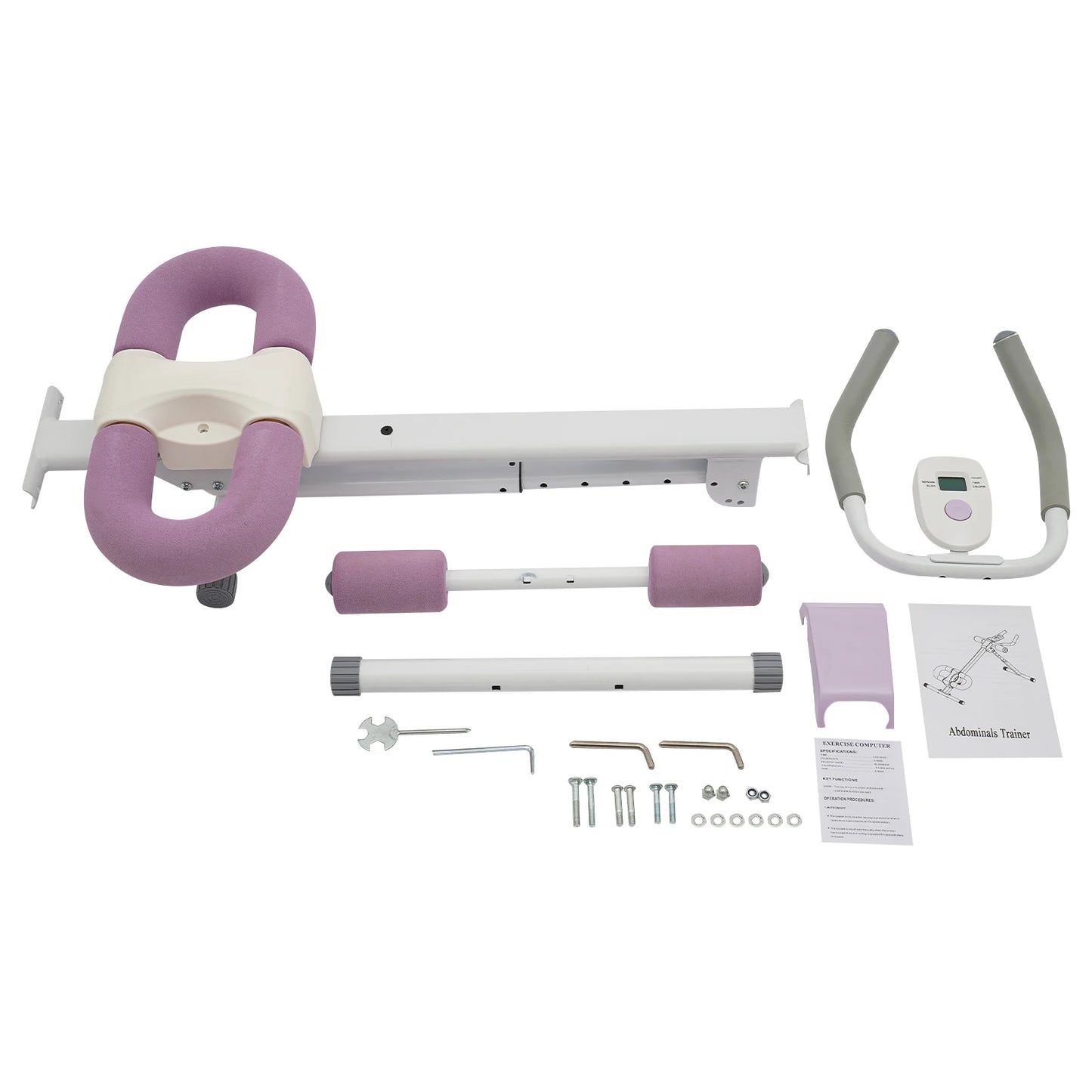 Foldable Abdominal Trainer With Adjustable Incline And Heights