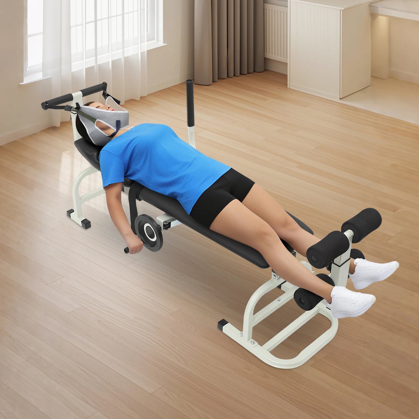 Back Stretch Bench Multifunctional Cervical Traction Device For Home Use