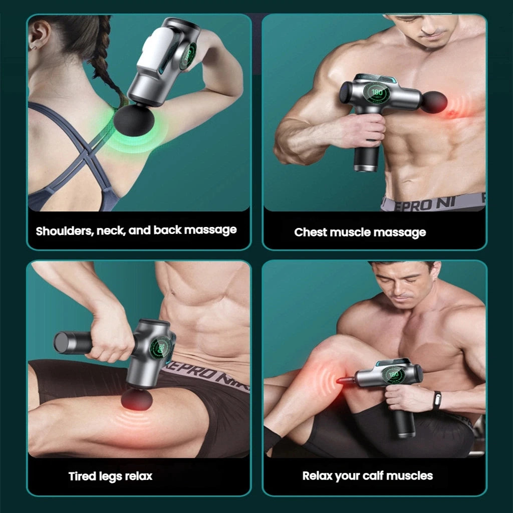 Massage Gun 99 Speeds 8 Attachments for Full Body Recovery