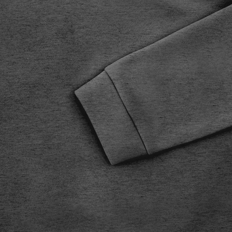 Men's Autumn Winter Heavy Fleece Hoodie Half Zip Stand Collar