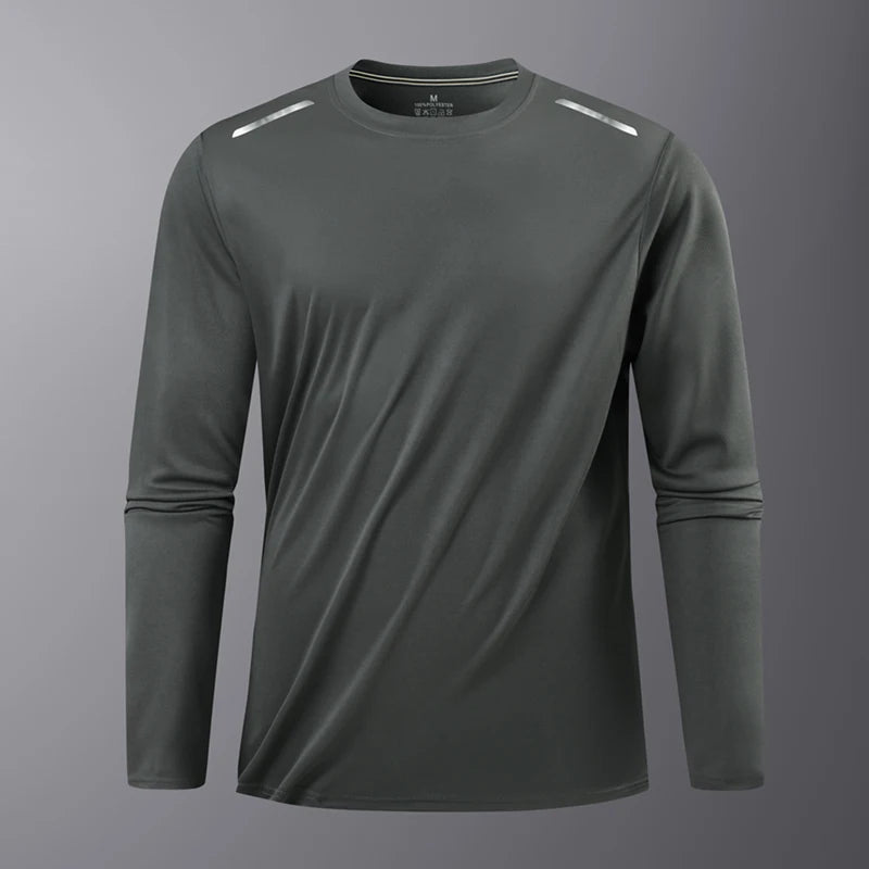 Ippolich Reflective Sport Gym T Shirt Men Quick Dry Top
