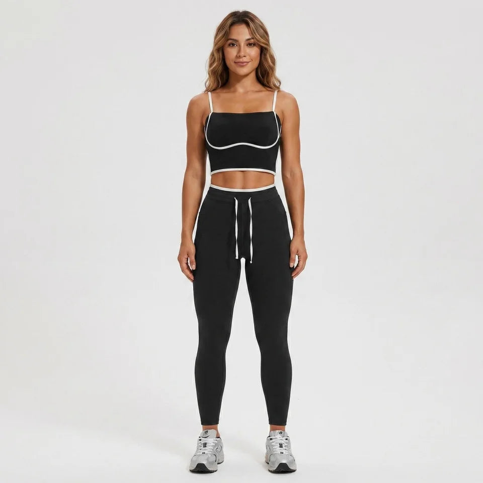 Mermaid Curve Luxury Alosoft Style Yoga Set 2 Piece