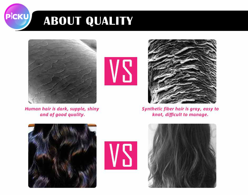 PICKU Glueless Bob Wig Remy Human Hair Ready To Wear