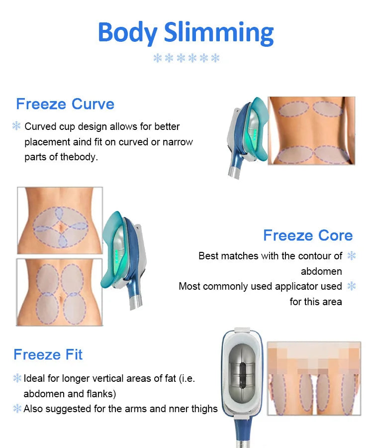 MYOSLIM 360 Fat Freezing Machine With Cavitation RF Lipo Laser