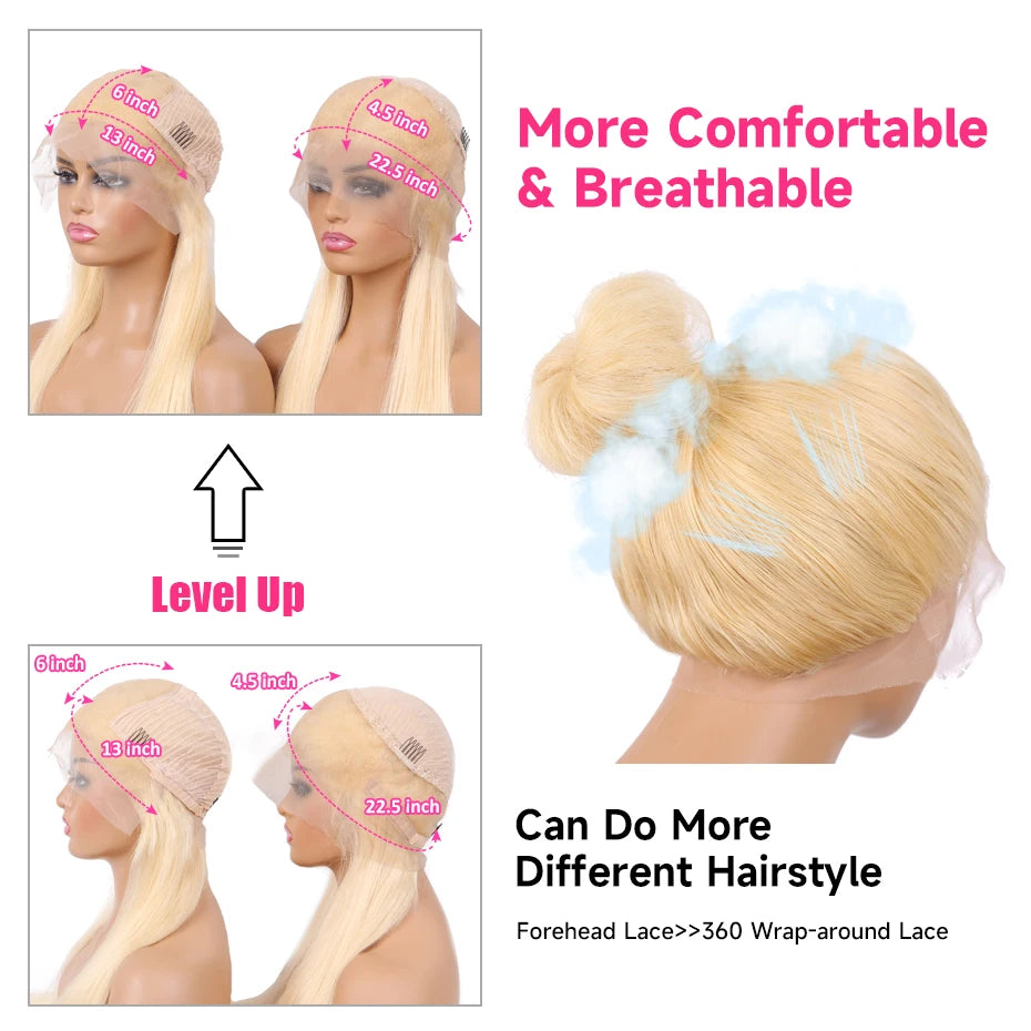 Lalabobo HD Lace Front Wig Glueless Pre Plucked Brazilian Straight