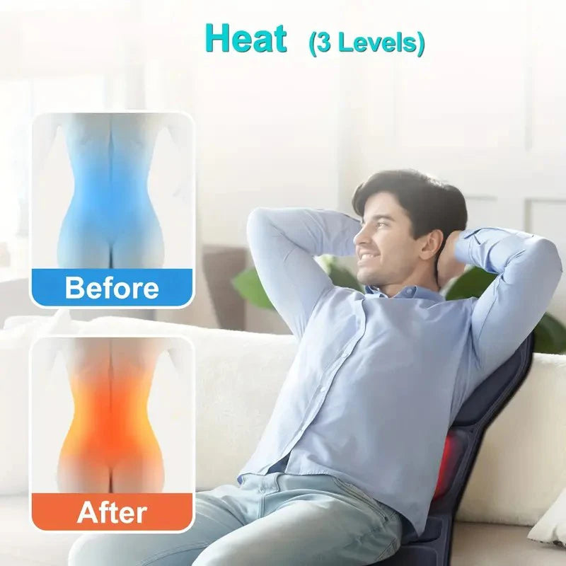 HIMOUTA Electric Back Massager Full Body Chair Cushion