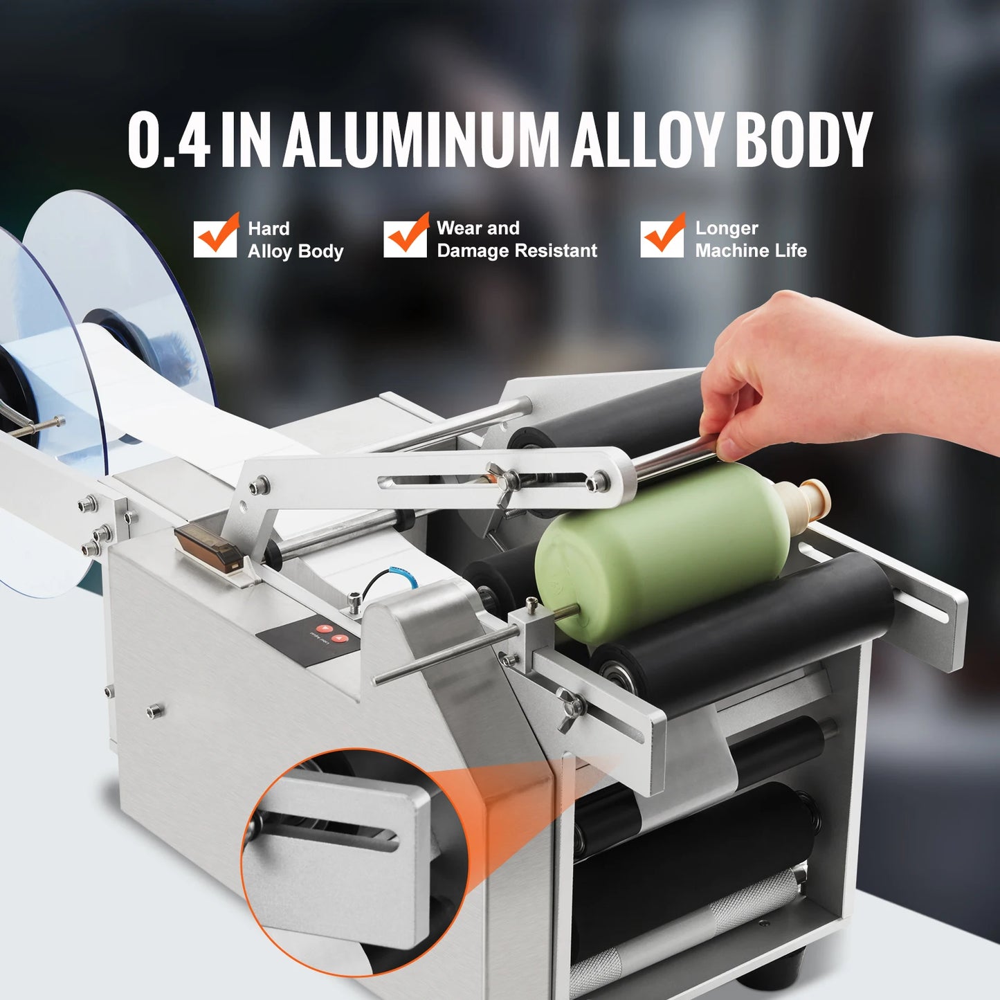 SucceBuy Semi Automatic Bottle Labeler Electric Label Applicator 20 to 50
