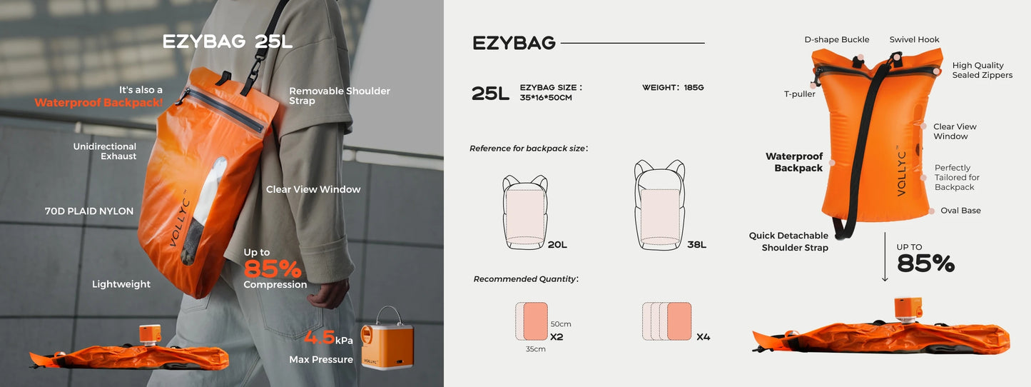 Flextailgear EZYPACK Vacuum Storage Bag