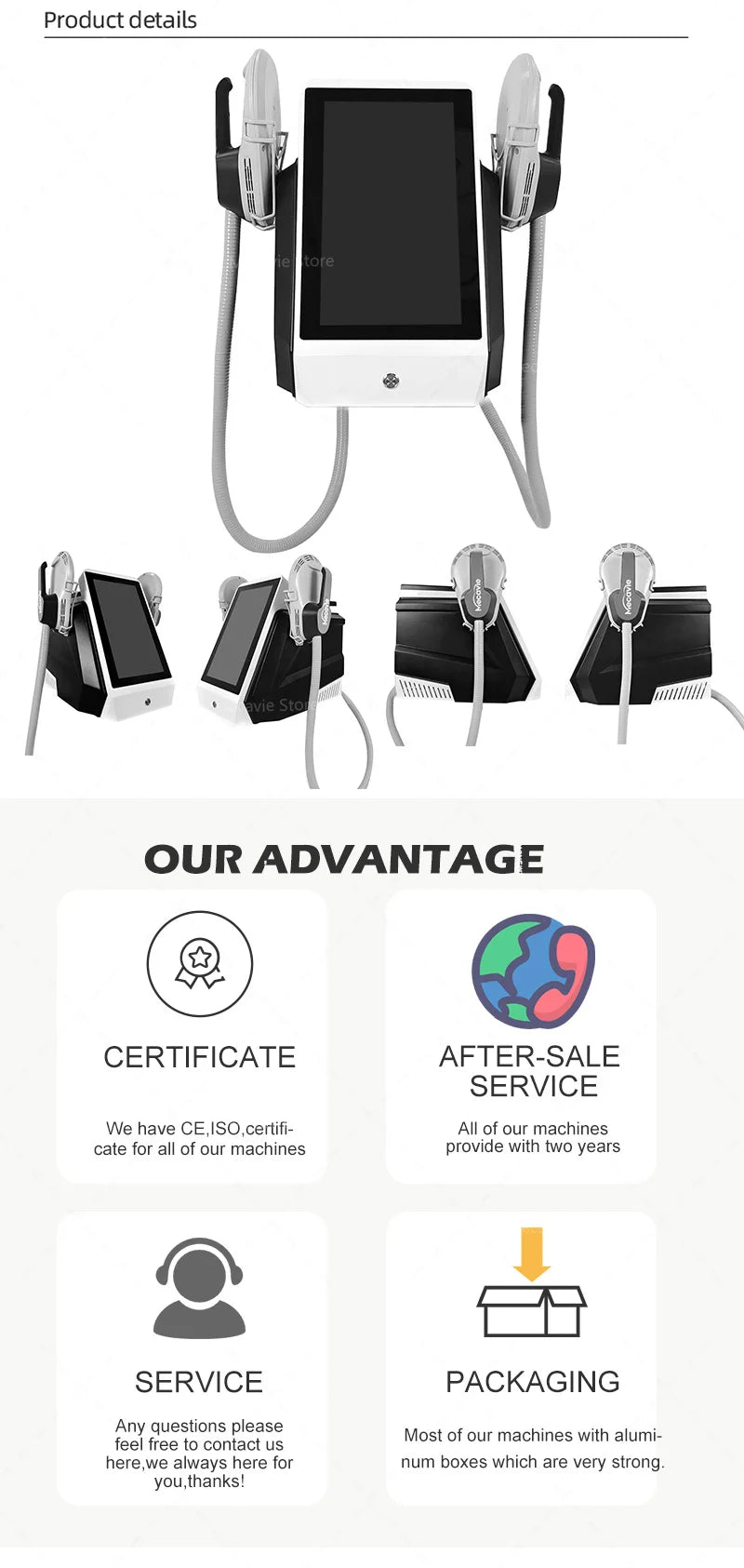 EMS RF Body Sculpting Machine for Slimming and Butt Lifts