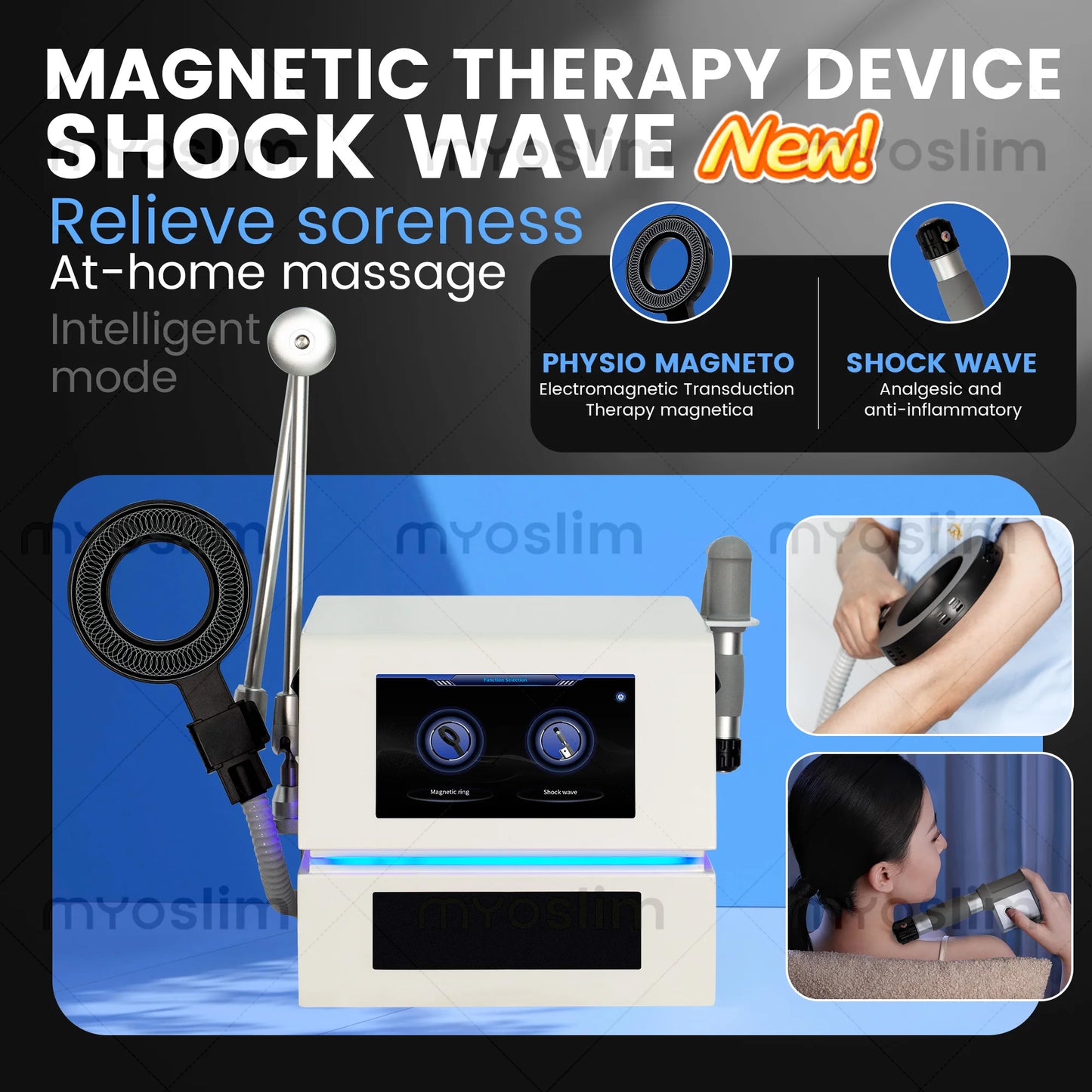 EMSZERO Magnet Therapy PEMF Device For Pain Relief And Recovery